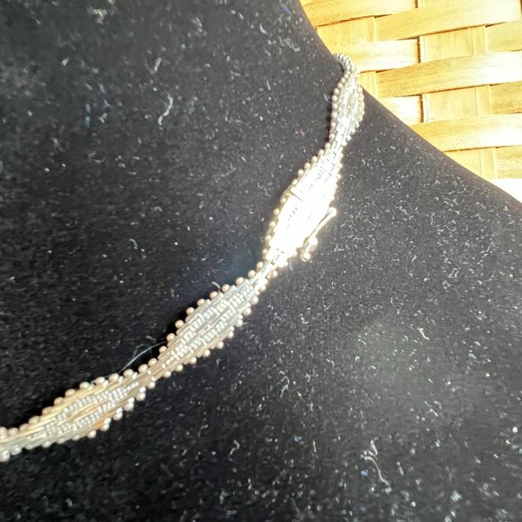 Beautiful Sterling Silver Southwestern Necklace and Earling Set - Picture 6 of 8